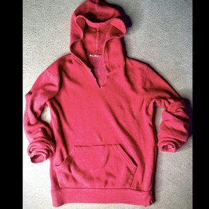 Mens Salmon Urban Outfitters Distressed Hoodie